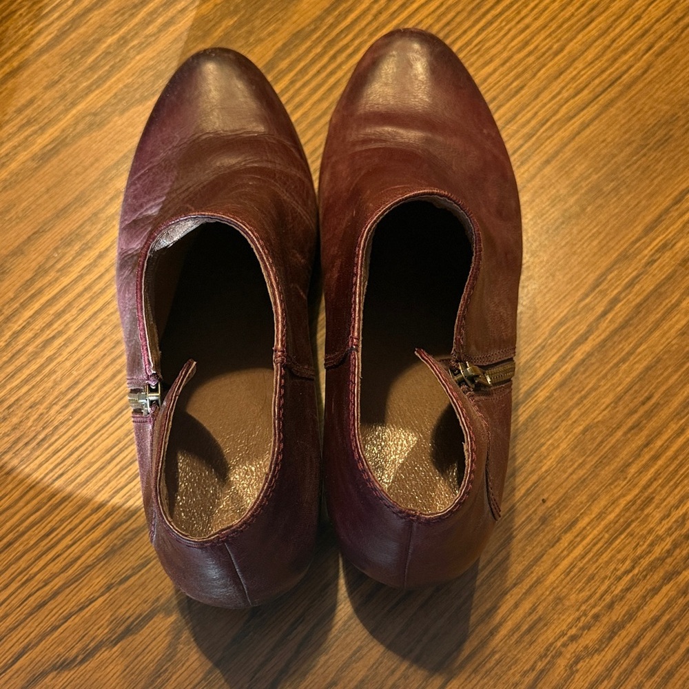 Dansko Burgundy Ankle Booties